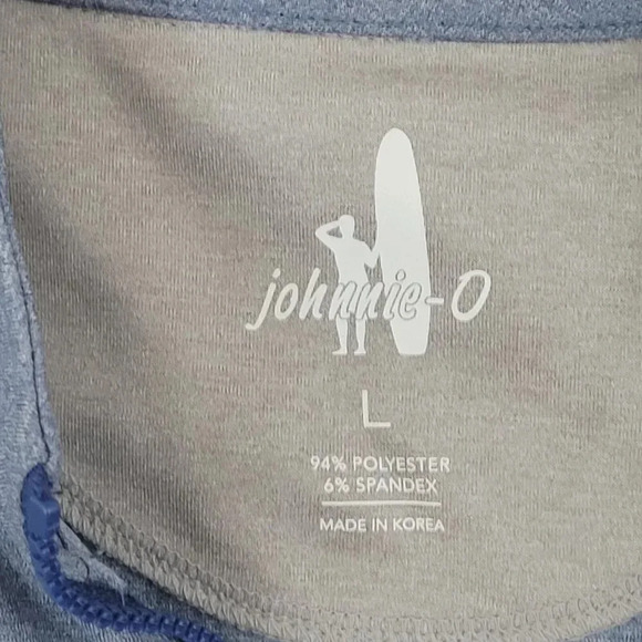 Johnnie-O Men's Loyola Academy Sleeveless Quarter-Zip Pullover Vest L Blue 21PT - Picture 5 of 6